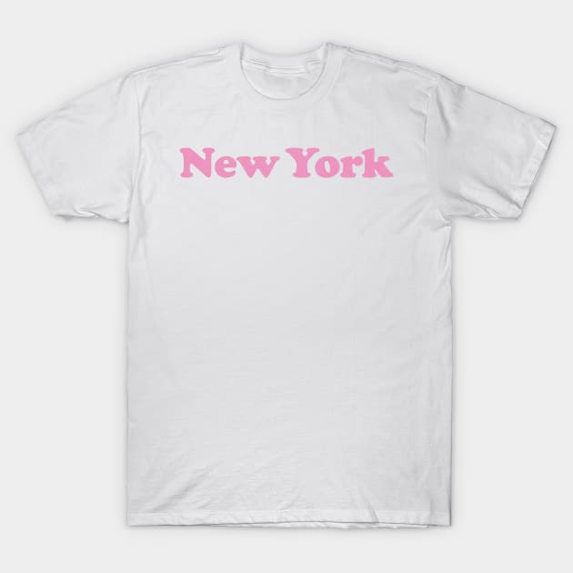 New York City, Retro Typography T-Shirt by thepatriotshop